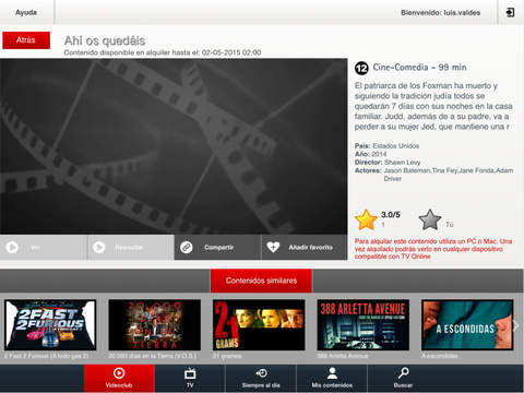 Vodafone TV Online screenshot 3