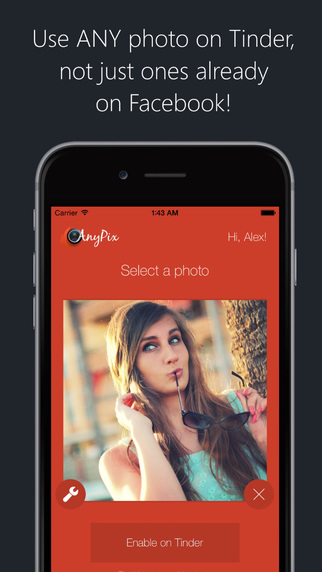 AnyPix for Tinder PRO - Photo importer editor for Tinder Use any picture on your Tinder profile