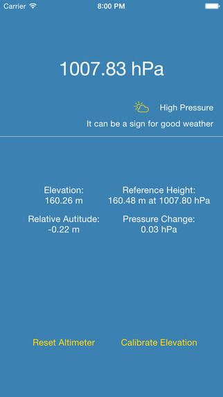 Barometer Altimeter for iPhone6 6+ Elevation Weather Forecast