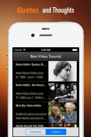 Helen Keller Biography and Quotes: Life with Documentary screenshot 3