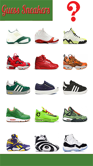 ``Crush Sneaker Kicks Quiz`` A Fashion Trivia for Sneakerheads - Guess Top Brand Sneakers Boots Shoe