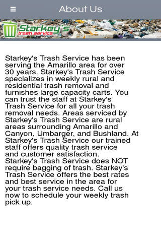 Starkeys Trash Service screenshot 2