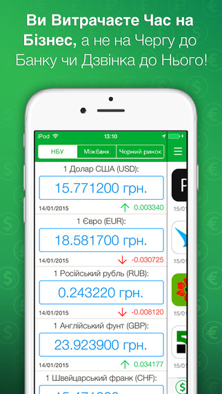 【免費財經App】Курсы Валют Украины (Банки, НБУ, Межбанк, Чёрный Рынок)-APP點子