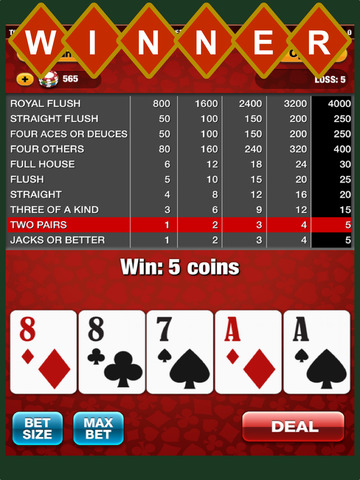 【免費遊戲App】A Hit It Rich 5 Card Poker Vegas Jackpot Casino Game-APP點子