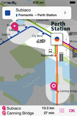 Perth Rail Map Lite screenshot 3