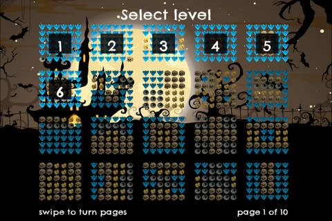 Haunted MonsterHouse - FREE - Slide Rows And Match Haunted House Ghouls Puzzle Game screenshot 2