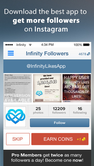 IG Followers - Get more real followers on Instagram with Infinity Followers