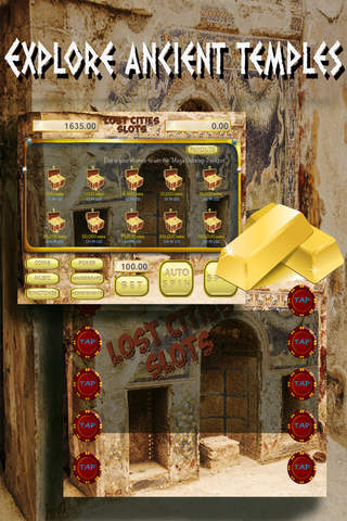 Lost Cities Slots - Deluxe Fortune Casino Slot Machine and Bonus Games FREE. screenshot 3