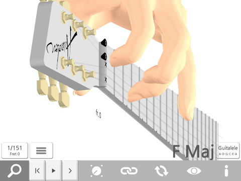 【免費音樂App】Awadon Chord 3D - Guitar, Ukulele and Guitalele 3D-Fingering Model-APP點子