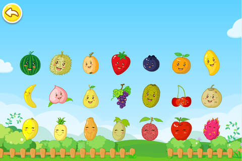 宝宝学水果-启蒙认知、学习水果、蔬菜配对游戏-宝宝巴士 screenshot 2