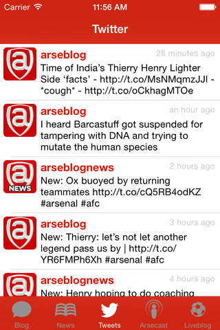 Arseblog screenshot 3