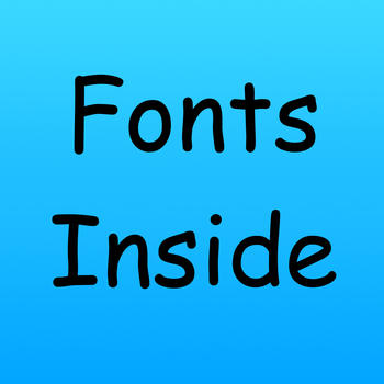 Fonts Inside LOGO-APP點子