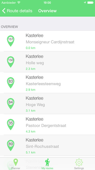 【免費運動App】HikingTrail wandelknooppunten planner-APP點子