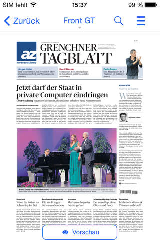 Grenchner Tagblatt E-Paper screenshot 2