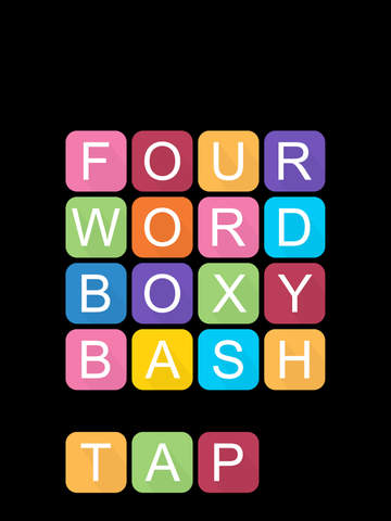 【免費遊戲App】Four Word Boxy Bash-APP點子