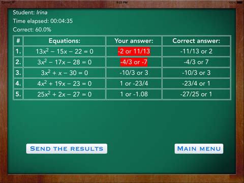 Quadratics Math Challenge screenshot 3