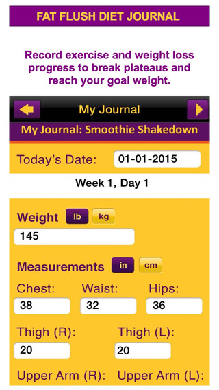 【免費健康App】Fat Flush Diet Plan & Meal Tracker Program: Menus, Diary, Recipes & the Smoothie Shakedown Detox Diet for Weight Loss & Health-APP點子