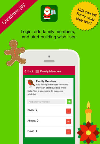Giftler - Gift giving, wish lists, present management, and more for the busy family at Christmas screenshot 3
