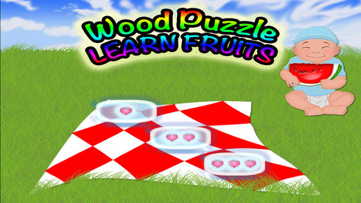 Fruits Wood Puzzle Preschool Learning Experience Match Game
