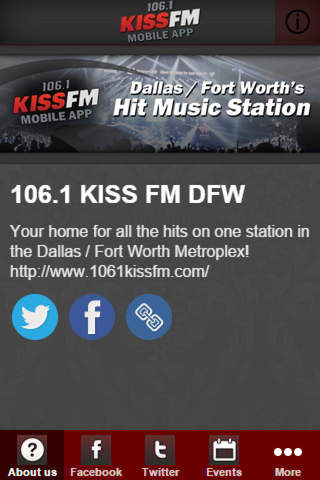 106.1 KISS FM DFW screenshot 2