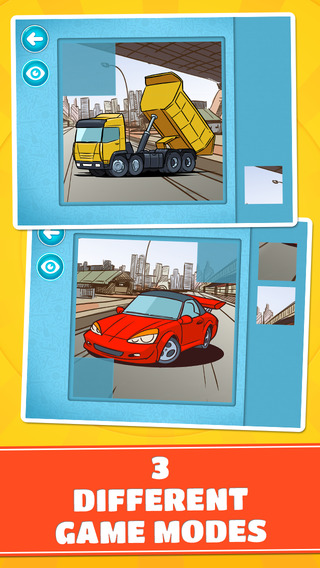 【免費娛樂App】Cars and Vehicles Puzzle - Logic Game for Toddlers, Preschool Kids and Little Boys - Vol.2-APP點子