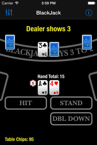 Blackjack for the Apple Watch screenshot 4