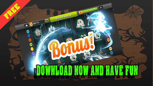 Free Spin Slot Machine - Casino Halloween Monster Packs