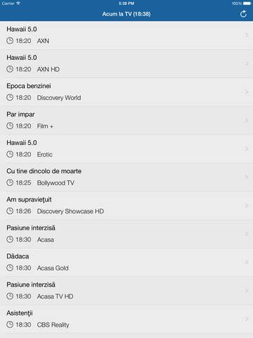 Televiziunea România Guide Liber (Versiunea iPad) screenshot 2