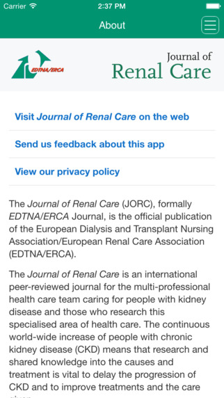 Journal of Renal Care