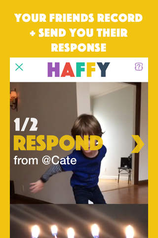 Haffy -  Record and share looping video messages with friends screenshot 2