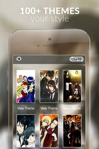 Manga and Anime Backgrounds : Cool Screen Themes Wallpapers Black Butler Style screenshot 2
