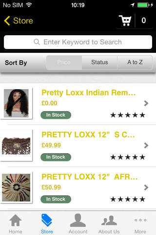 Pretty Loxx Ordering screenshot 2