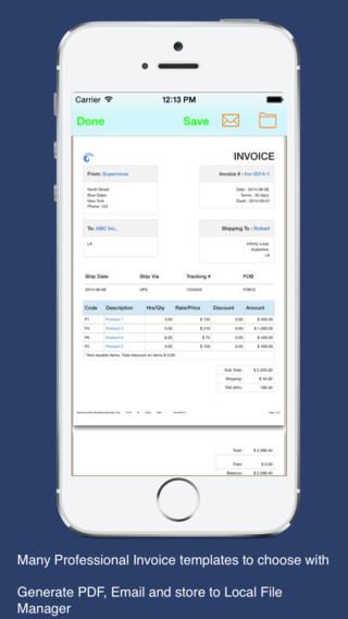 【免費商業App】Cloud Invoice Pro : Create Invoice and email PDF-APP點子