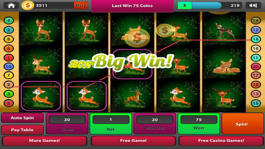 【免費遊戲App】Deer Slots - Hunt Down Those Casino Dollars-APP點子