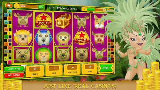 A Jungle Maya Casino Slots FREE - The Mayan Treasure Jackpot Slot Machine Game