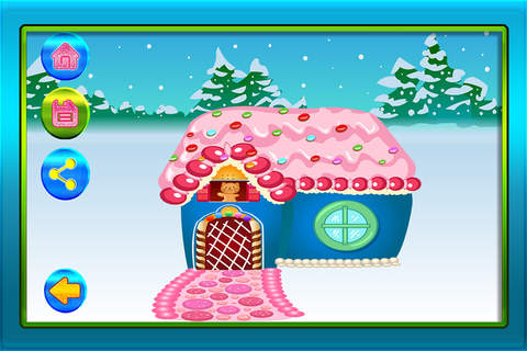Amazing Ginger-Bread House Builder : Design and Decorate Sugar Sweet Homes FREE screenshot 4