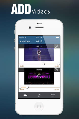 InstaVideo Audio Plus - Add background music to videos for Instagram,Vine,Youtube Videos - HD screenshot 3