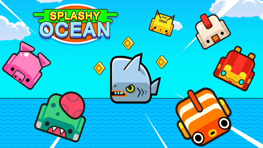 Splashsy Ocean - Endless Escape Pong And Jump Avoid The Sharks