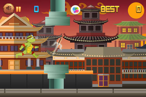 A Turtle Warrior Jump - Ninja Zombie on the Run for Glory Free screenshot 3