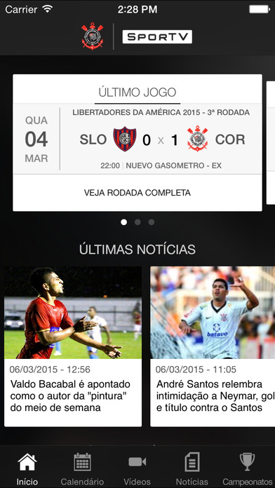 Captura de tela do iPhone 3