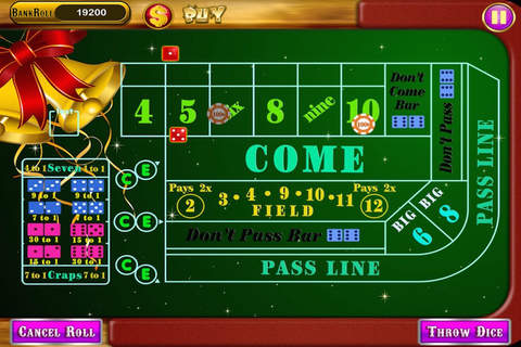 $$$ Big Money Casino Christmas Craps Dice Games with Casino Buddies Pro screenshot 2