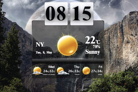 Awesome World Weathers Clock screenshot 3