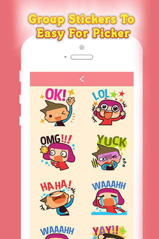Stickers Chat, Free Sticker for Messenger, Hangouts, Wechat, WhatsApp. screenshot 2