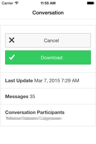 Messenger Backup screenshot 2