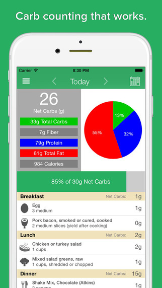 Carb Manager - low carbohydrate diet tracker