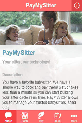 PayMySitter screenshot 2