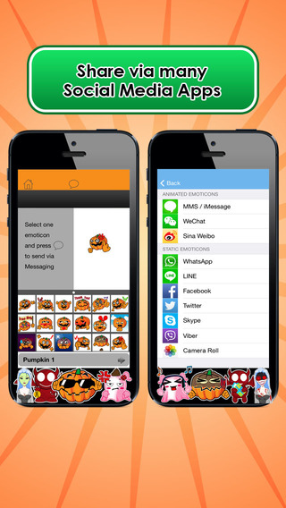 【免費社交App】Emoji Kingdom 15 Pumpkin Halloween Emoticon Animated for iOS 8-APP點子