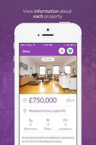 Moovrs - UK Property Search for Buying or Renting Houses & Flats screenshot 2
