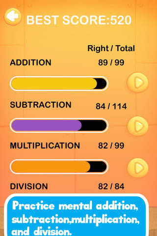 Moca Math Free - Fun Learning Game for Kids : Addition,Multiplication,Times Table screenshot 3