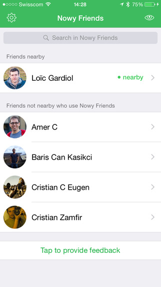 Nowy Friends - know when your friends are nearby